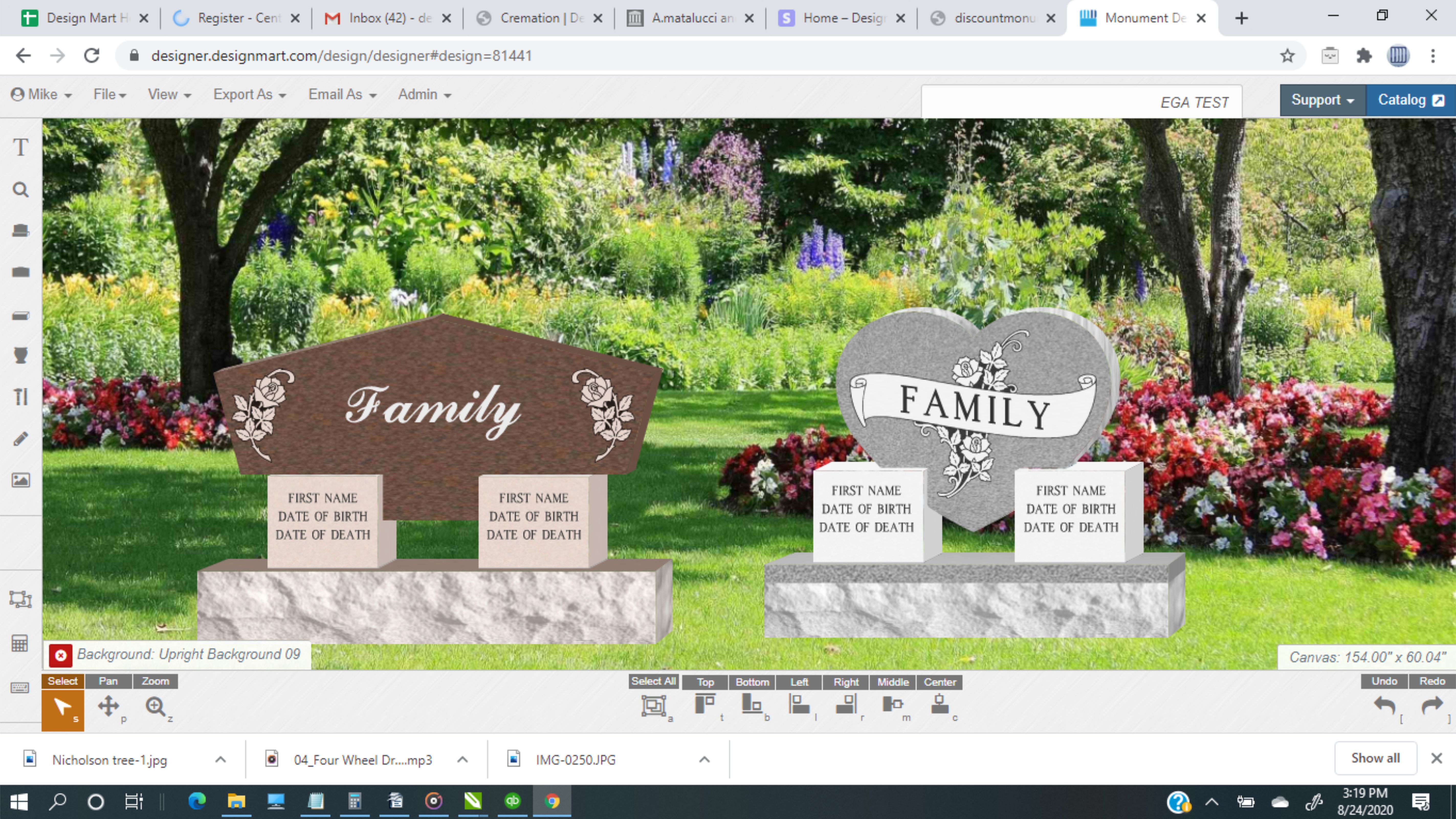 Online Monument Designer